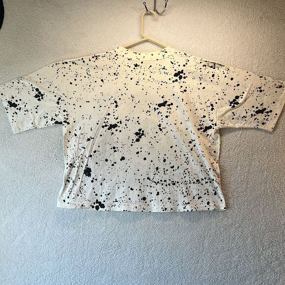 Disney Mickey Mouse Vintage Single Stitch Short Sleeve Splatter Print Graphic - Picture 12 of 16